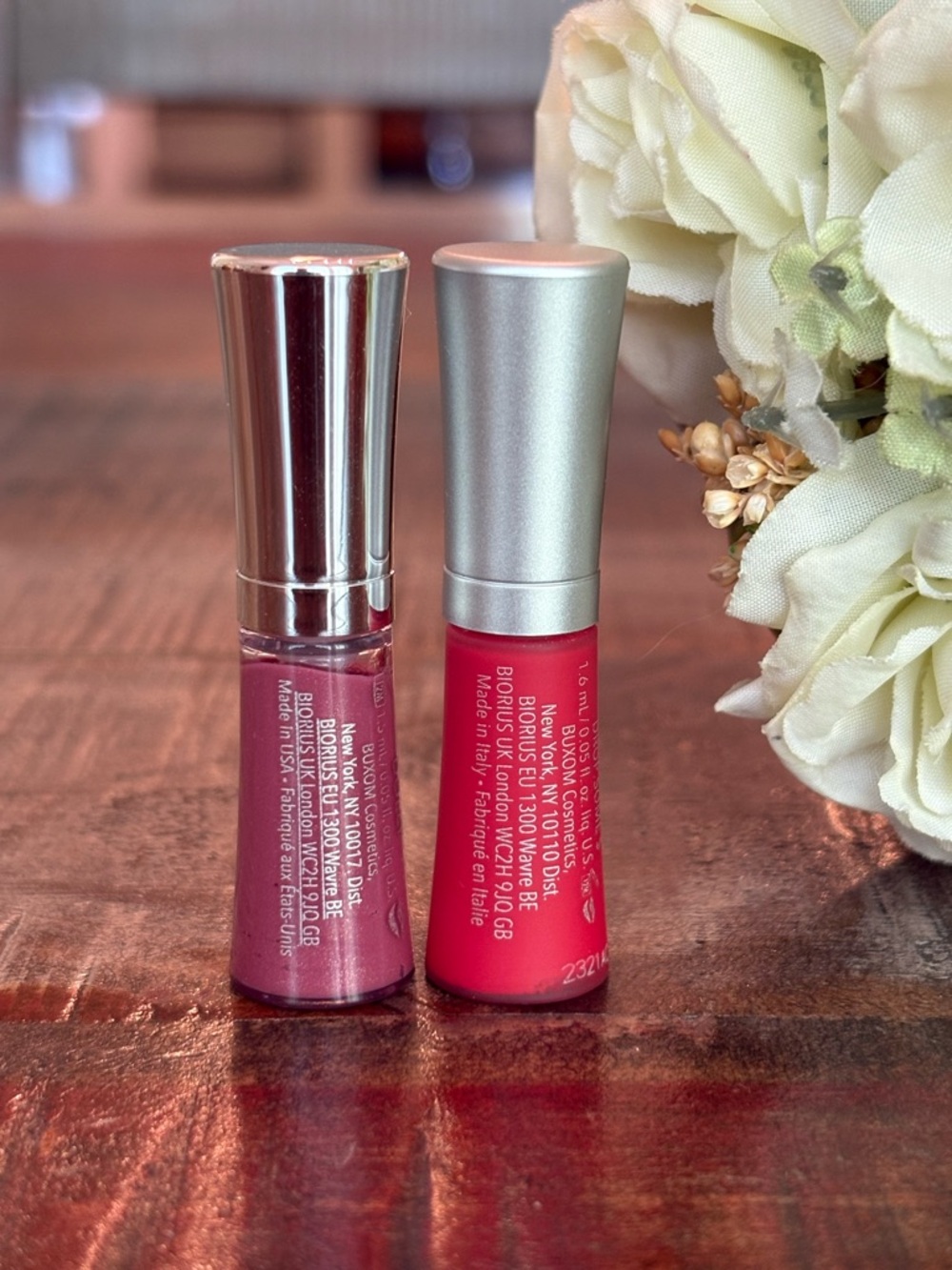 NEW Buxom FULL-ON Plumping LIP POLISH in DOLLY & LIP MATTE in DROP SOME $ Minis! - Picture 4 of 8